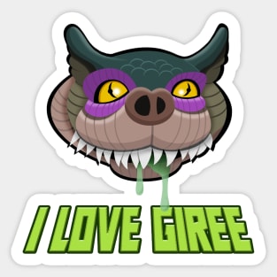 I Love Giree - No Heart - Green Sticker